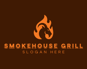 Barbecue - Roasted Goat Barbecue logo design