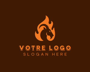 Roast - Roasted Goat Barbecue logo design