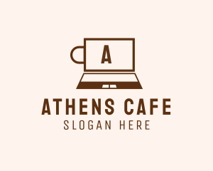 Laptop Internet Cafe Studio logo design