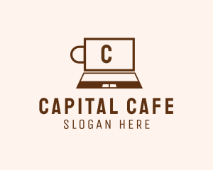 Laptop Internet Cafe Studio logo design