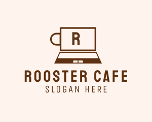 Laptop Internet Cafe Studio logo design