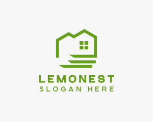 Property - Green Eco Friendly House logo design