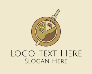 Cup - Cafe Coffee Cake logo design