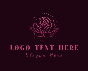 Florist - Gradient Rose Florist logo design