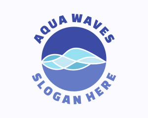 Modern Biotech Waves logo design