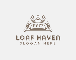 Loaf - Wheat Bread Bakery logo design