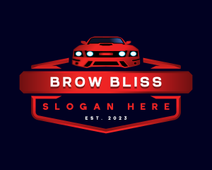 Mustang Detailing Car logo design