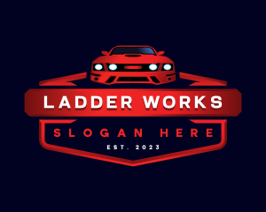 Mustang Detailing Car logo design