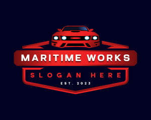 Mustang Detailing Car logo design