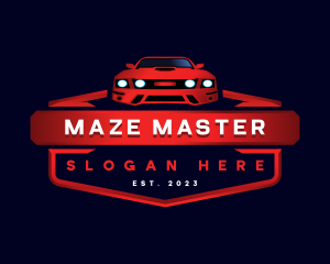 Mustang Detailing Car logo design