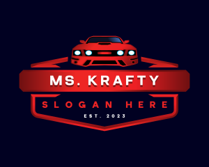 Mustang Detailing Car logo design
