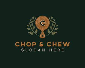 Chef Chopping Board Cooking logo design