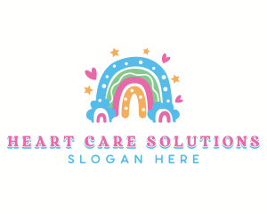 Rainbow Nursery Daycare logo design