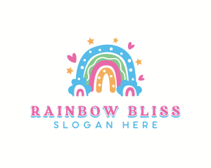 Rainbow Nursery Daycare logo design