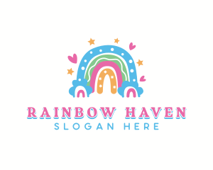 Rainbow Nursery Daycare logo design