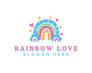 Rainbow Nursery Daycare logo design