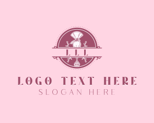 Emblem - Piping Bag Cupcake logo design