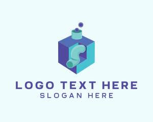 Digital - Cube Pipe Plumber logo design