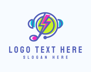 Electric - Electric Music Streaming logo design