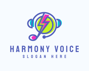 Sing - Electric Music Streaming logo design