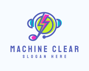 Electric Music Streaming  logo design