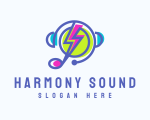 Music - Electric Music Streaming logo design