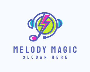 Music - Electric Music Streaming logo design