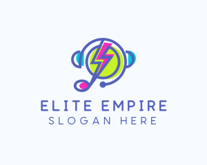 Electric Music Streaming  logo design