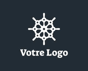 Vacation - Tech Ship Wheel logo design