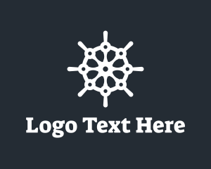 Sailing - Tech Ship Wheel logo design