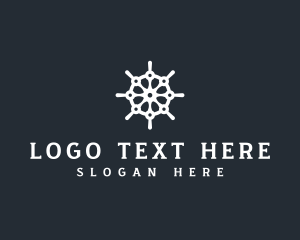 Steering Wheel - Ship Steering Wheel logo design