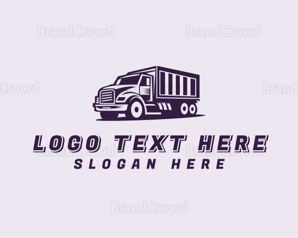 Logistics Truck Vehicle Logo