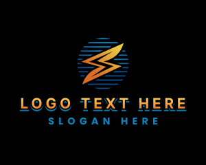 Voltage - Lightning Bolt Power Letter S logo design