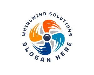 Whirlwind - Industrial Fan Air logo design