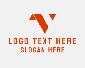 Minimalist Letter V  logo design