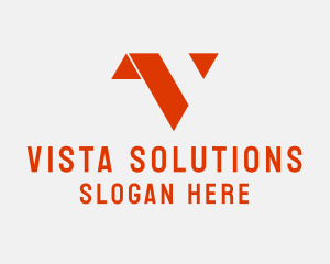 Minimalist Letter V  logo design