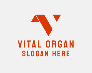 Minimalist Letter V  logo design