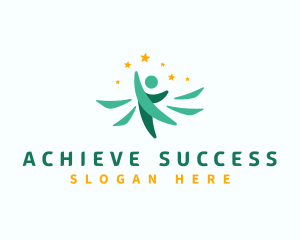 Leadership Success Star logo design