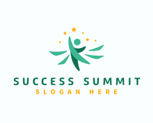 Leadership Success Star logo design