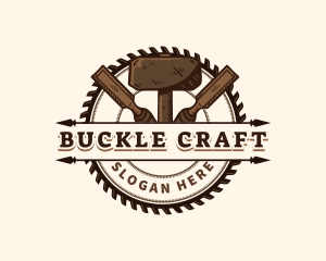 Hammer Saw Crafting logo design