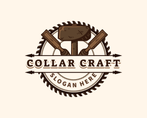 Hammer Saw Crafting logo design