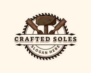 Hammer Saw Crafting logo design