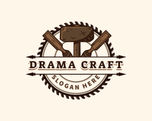 Hammer Saw Crafting logo design