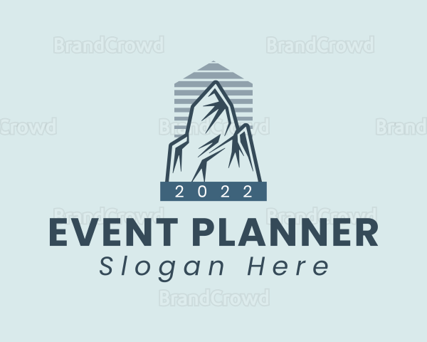 Simple Mountain Summit Logo