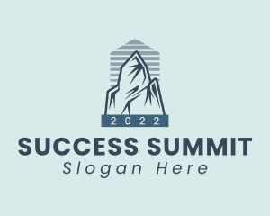 Simple Mountain Summit logo design