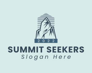 Simple Mountain Summit logo design