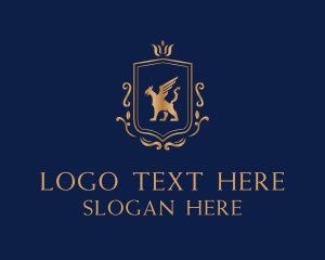 Heraldic - Griffin Royalty Luxury logo design