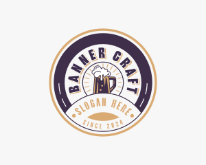 Beer Pub Liquor logo design