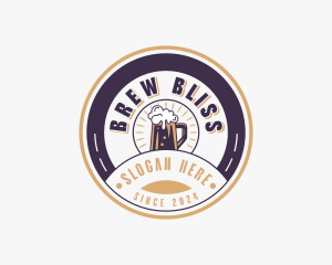 Beer Pub Liquor logo design