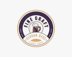 Beer Pub Liquor logo design